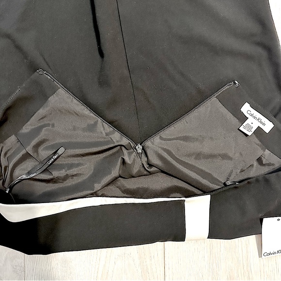 NWT Calvin Klein Asymmetrical Pencil Skirt -Black and white - Picture 6 of 11